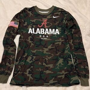 Nike Camo Alabama Long Sleeve Shirt